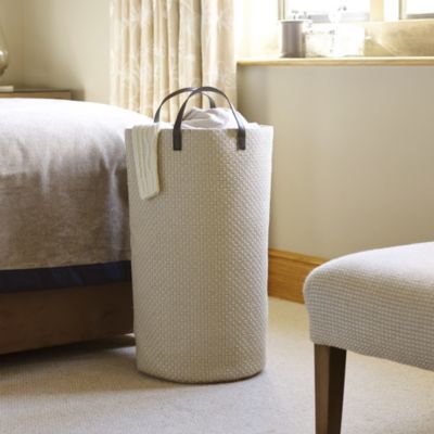Standing Laundry Tote Canvas Basket 48L. image(2)