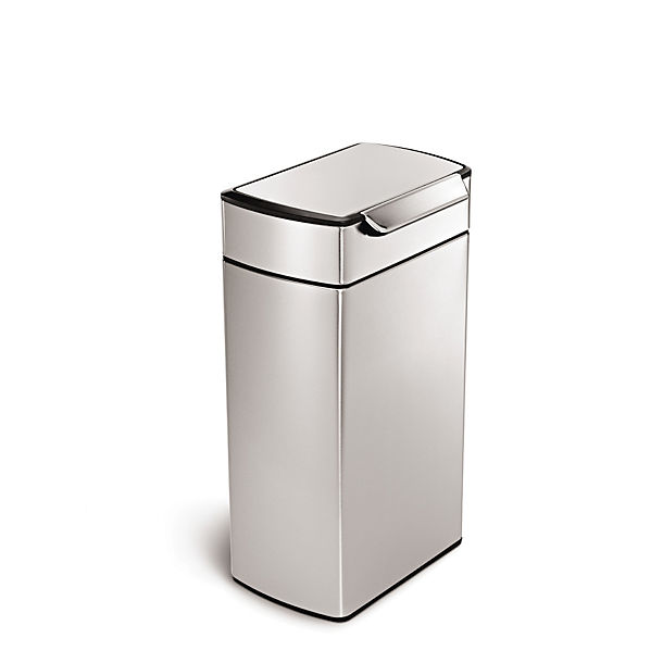 simplehuman Touch Bar Kitchen Waste Bin - Silver 40L image(1)