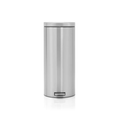 Brabantia Slim Pedal Bin 30L, Matt Silver Lakeland