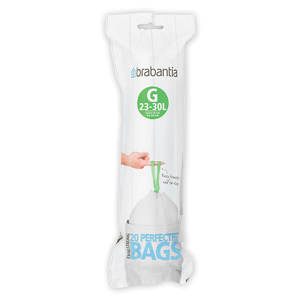 2 X Brabantia Bin Liners 80 Bags Total Brand New * Size G 23-30 L 