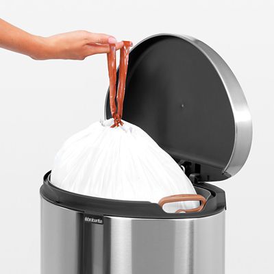 Brabantia® Flatback Kitchen Waste Pedal Bin - Silver 40L image(6)