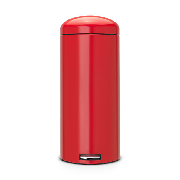 Brabantia® Retro Bin Motion Control Whisper Lid Stainless Steel and Deep Red 30 Litre image()