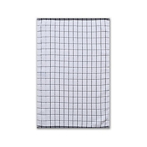 E-cloth Microfibre Classic Check Tea Towel - Black