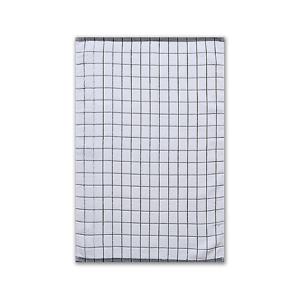 E-cloth Microfibre Classic Check Tea Towel - Black image(1)