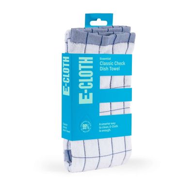 E-cloth Microfibre Classic Check Tea Towel - Black image(5)