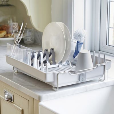 OXO Good Grips Foldaway Dish Drainer Rack - Light Grey image(2)