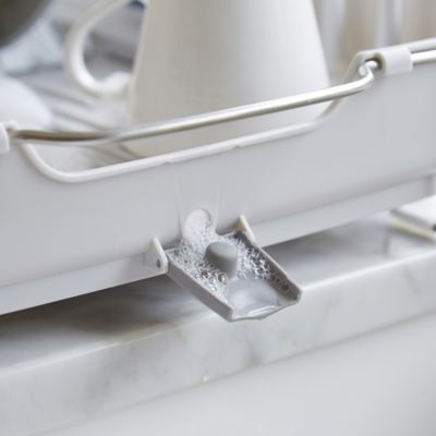OXO Good Grips Foldaway Dish Drainer Rack - Light Grey image(3)