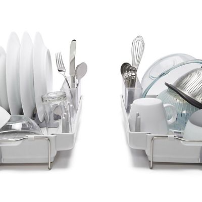 OXO Good Grips Foldaway Dish Drainer Rack - Light Grey image(5)