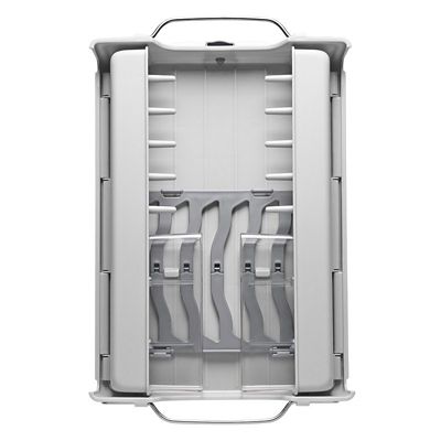 OXO Good Grips Foldaway Dish Drainer Rack - Light Grey image(9)