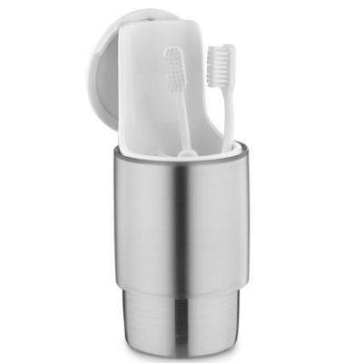 Toothbrush holder with deals cover