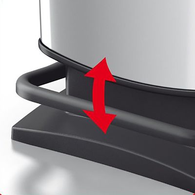 Rotho Kitchen Waste Pedal Bin - Metallic Effect 20L image(3)