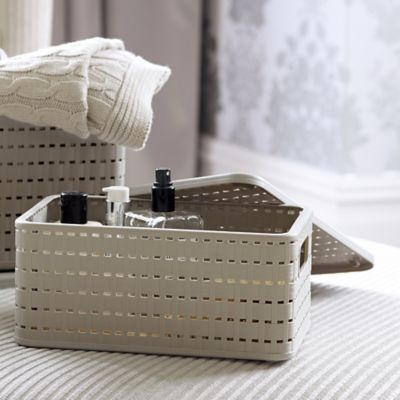 Lidded Lattice Effect Basket Small image(2)