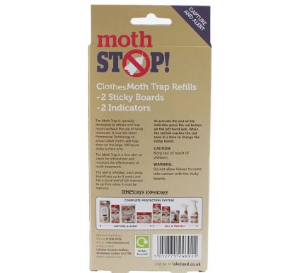 Moth Stop Moth Trap Refill Pads X2 Lakeland