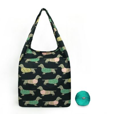 Re-Uz Foldable Shopper Teal Sausage Dog image(1)