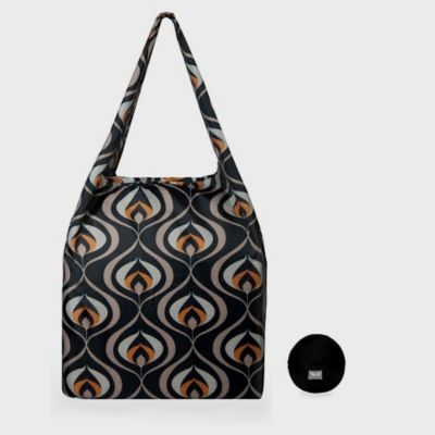 Re-Uz Foldable Shopper Deco Black image(1)
