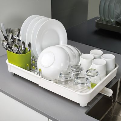 Joseph Joseph Extend Expandable Dish Drainer - White and Green image(4)