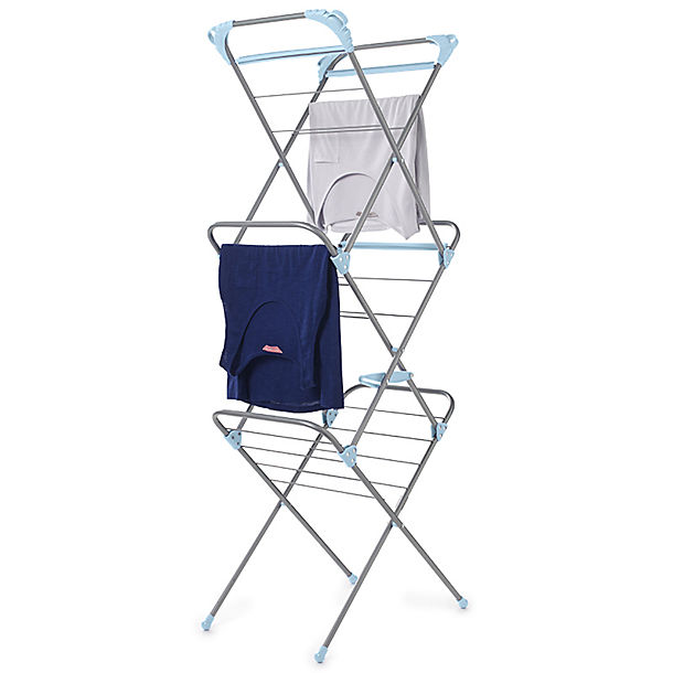 Slimline Easy Up Concertina Indoor Clothes Airer 10m image()