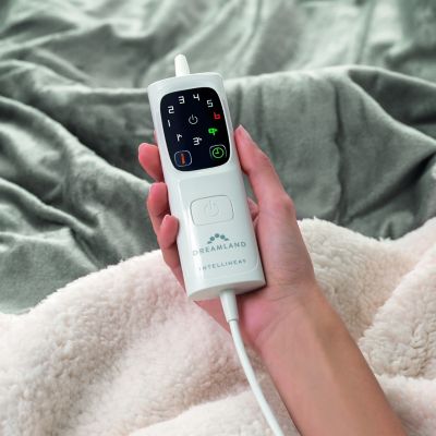 Dreamland Velvety Electric Heated Throw Grey & Cream - 135 x 180cm image(4)