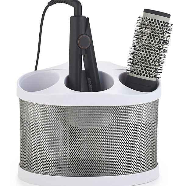 Style Station PRO Hairdryer & Straighteners Storage Holder - White image(1)