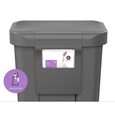 simplehuman Pedal Bin - Grey 45L image(3)