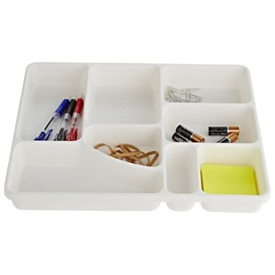 Madesmart® Drawer Organiser Junk Tidy Tray 8 Hole - White image(2)