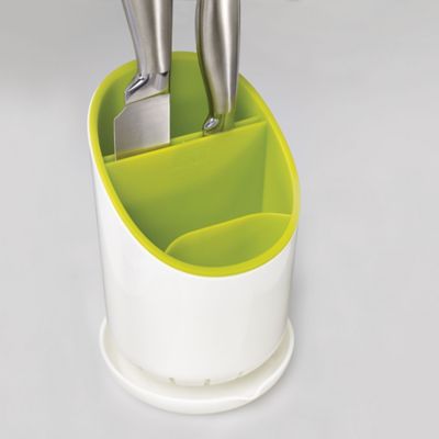 Joseph Joseph® Dock Sink Cutlery Holder & Drainer - White & Green image(5)