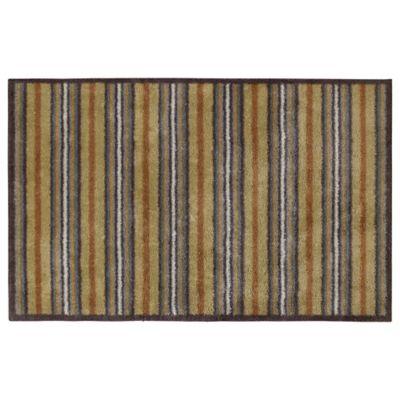 Turtle SuperAbsorbent Floor Mat Ochre Stripe, Large Lakeland