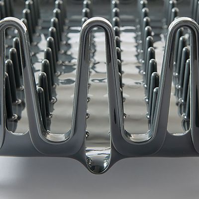 ILO Clam Shell Small Compact Dish Drainer Rack Grey image(6)