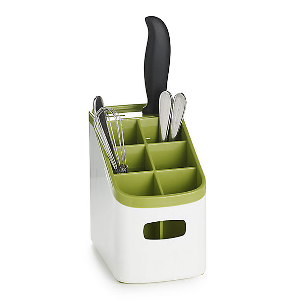 ILO Sink Cutlery Holder and Drainer White and Green image(1)