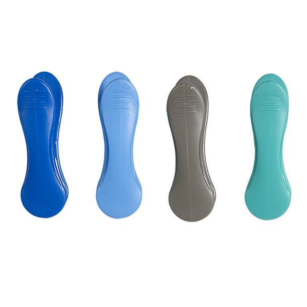 20 Ocean Blue Colour Soft Grip Clothes Pegs image(1)
