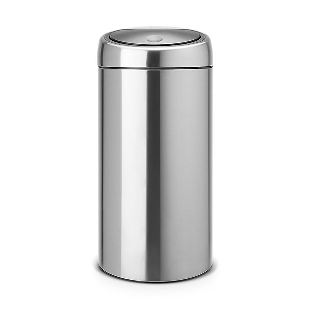 Brabantia® Soft Touch Lid Recycle Kitchen Waste Bin - Silver 20L/20L image(1)
