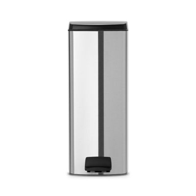 Brabantia Silent Kitchen Waste Pedal Bin, Silver 25L Lakeland