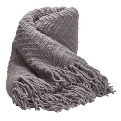 Grey Soft-Touch Throw | Lakeland