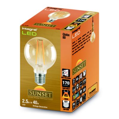 LED Filament Globe Screw-in Bulb Small ILGLOBE 27N001 image(2)