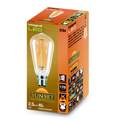 LED Filament Teardrop Bayonet Bulb ILST64B22N002 image(2)