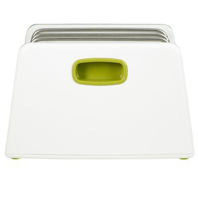 ILO Adjustable Chopping Board Storage Rack White and Green image(4)