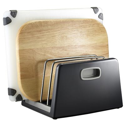 ILO Adjustable Chopping Board Storage Rack Grey image(2)