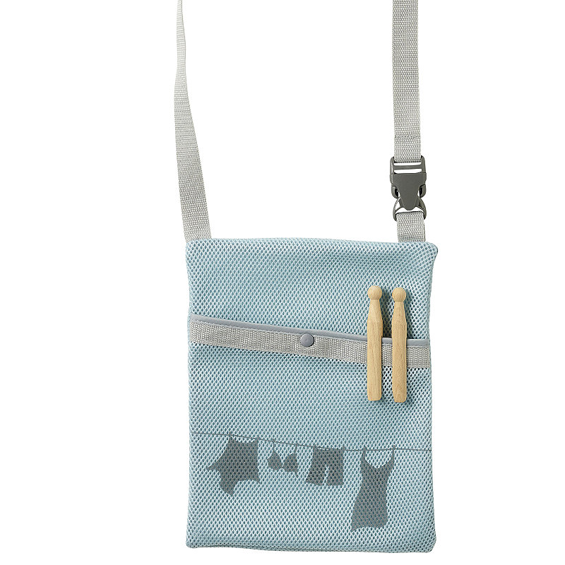 Aqua Wick-Away Breathable Mesh Peg Bag with Shoulder Strap 