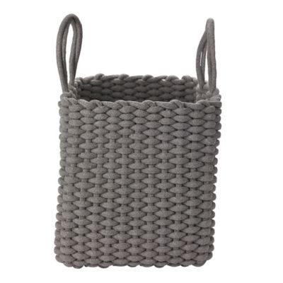 Square Woven Rope Tote Grey image(1)
