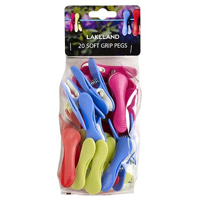 20 Soft Grip Clothes Pegs Vibrant image(2)