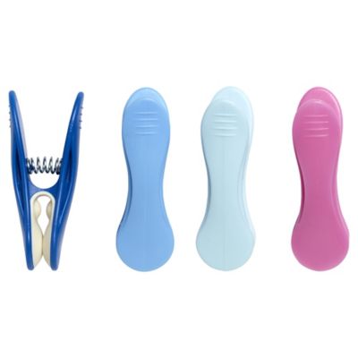 20 Soft Grip Clothes Pegs Sky Lakeland