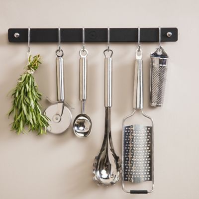 Hahn Metro Black 39cm Wall Rail 91039 image(2)