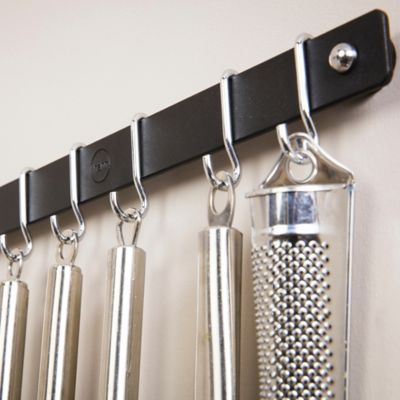 Hahn Metro Black 39cm Wall Rail 91039 image(3)