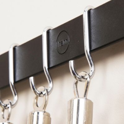 Hahn Metro Black 51cm Wall Rail 91051 image(2)