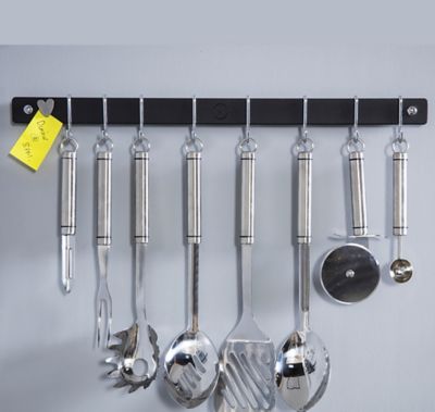 Hahn Metro Black 51cm Wall Rail 91051 image(3)