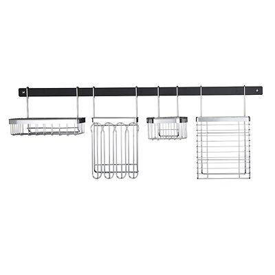 Hahn Metro Black 51cm Wall Rail 91051 image(6)