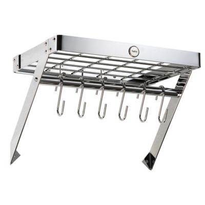 Hahn Metro Chrome Wall Rack With 6 Hanging Hooks, 90600 Lakeland