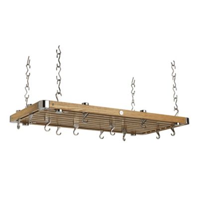 Hahn Oak Large Rectangular Ceiling Rack 45232 image(1)