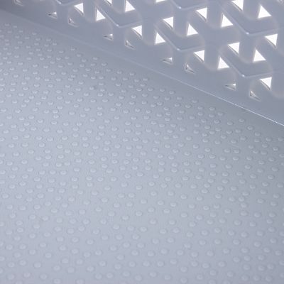 Medium Faux Rattan Storage Basket Grey image(3)