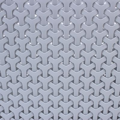 Large Faux Rattan Storage Basket Grey image(2)